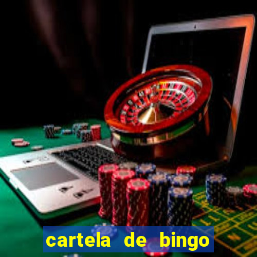 cartela de bingo pra imprimir